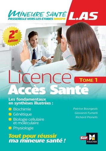L.AS - Licence Accès Santé - Tome 1 - foucher - 9782216167968 - 