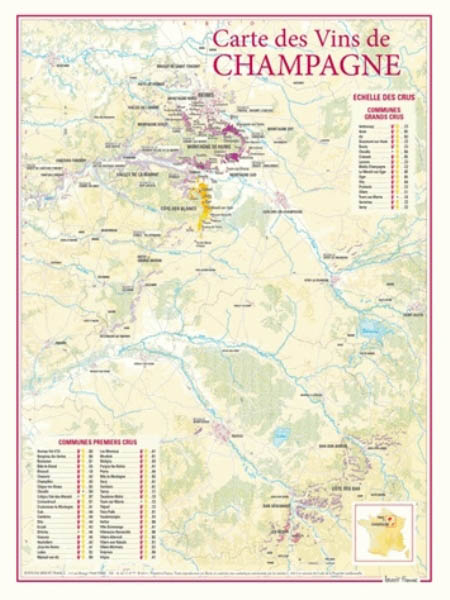 Carte Des Vins De Champagne Collectif Benoit France