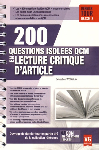 Lecture critique d'article Sébastien WDOWIAK Vernazobres grego