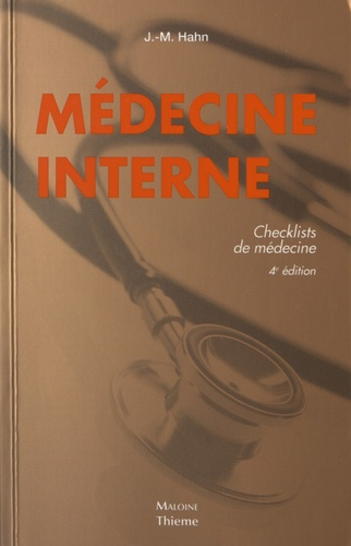 Médecine Interne Checklists De Médecin J Mhahn Maloine